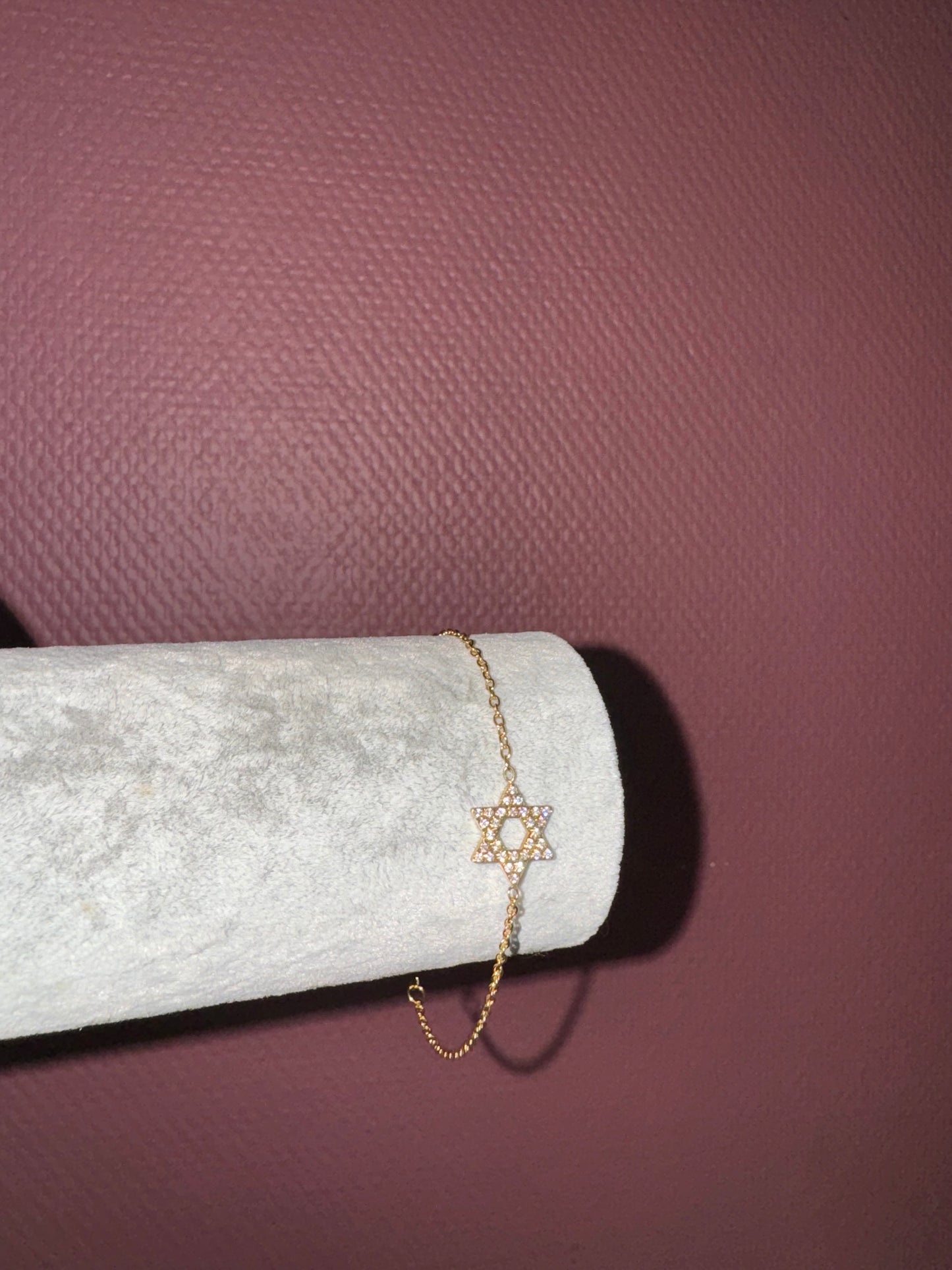 Bracelet Magen David strass