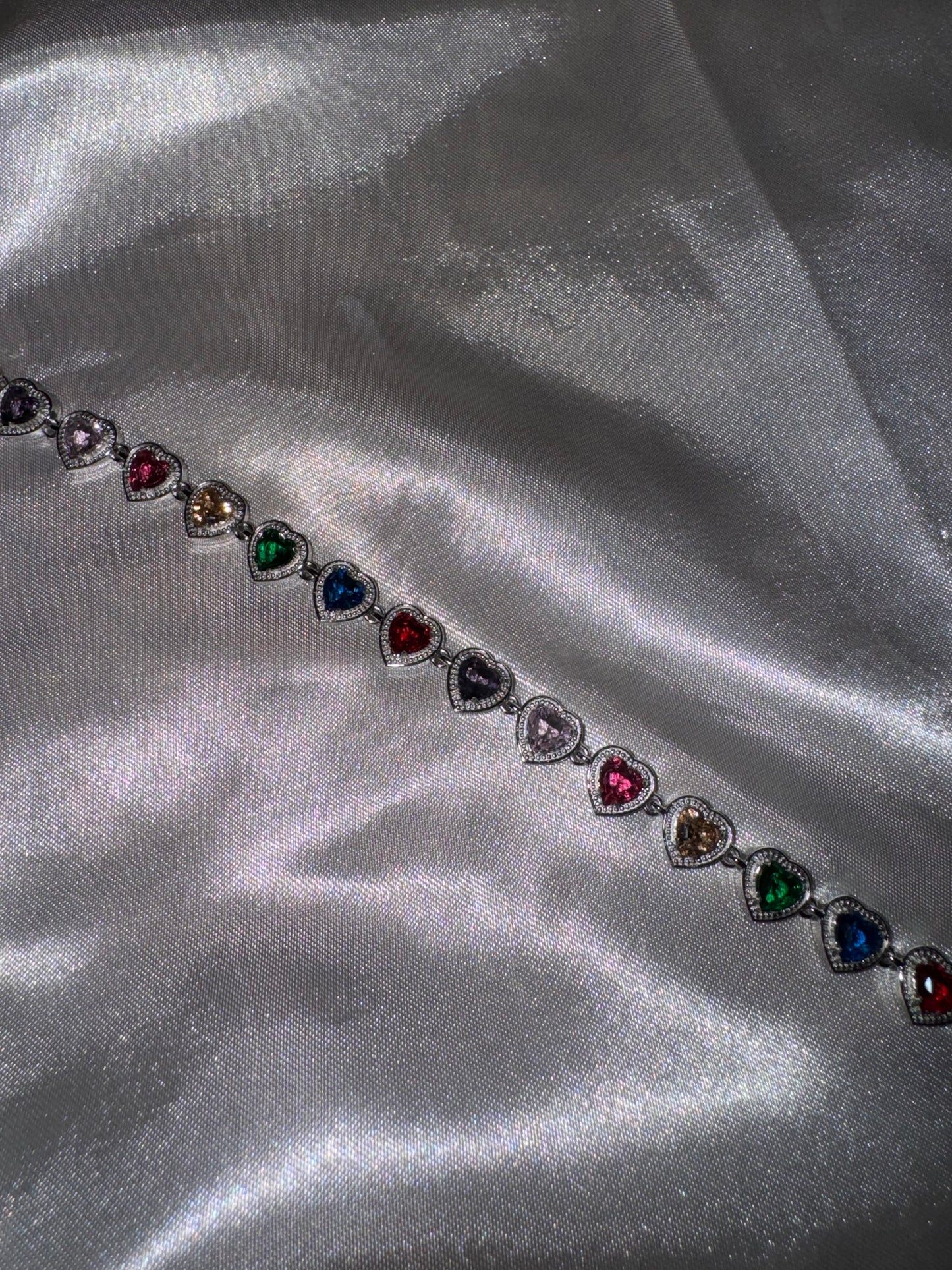 Bracelet cœur coloré