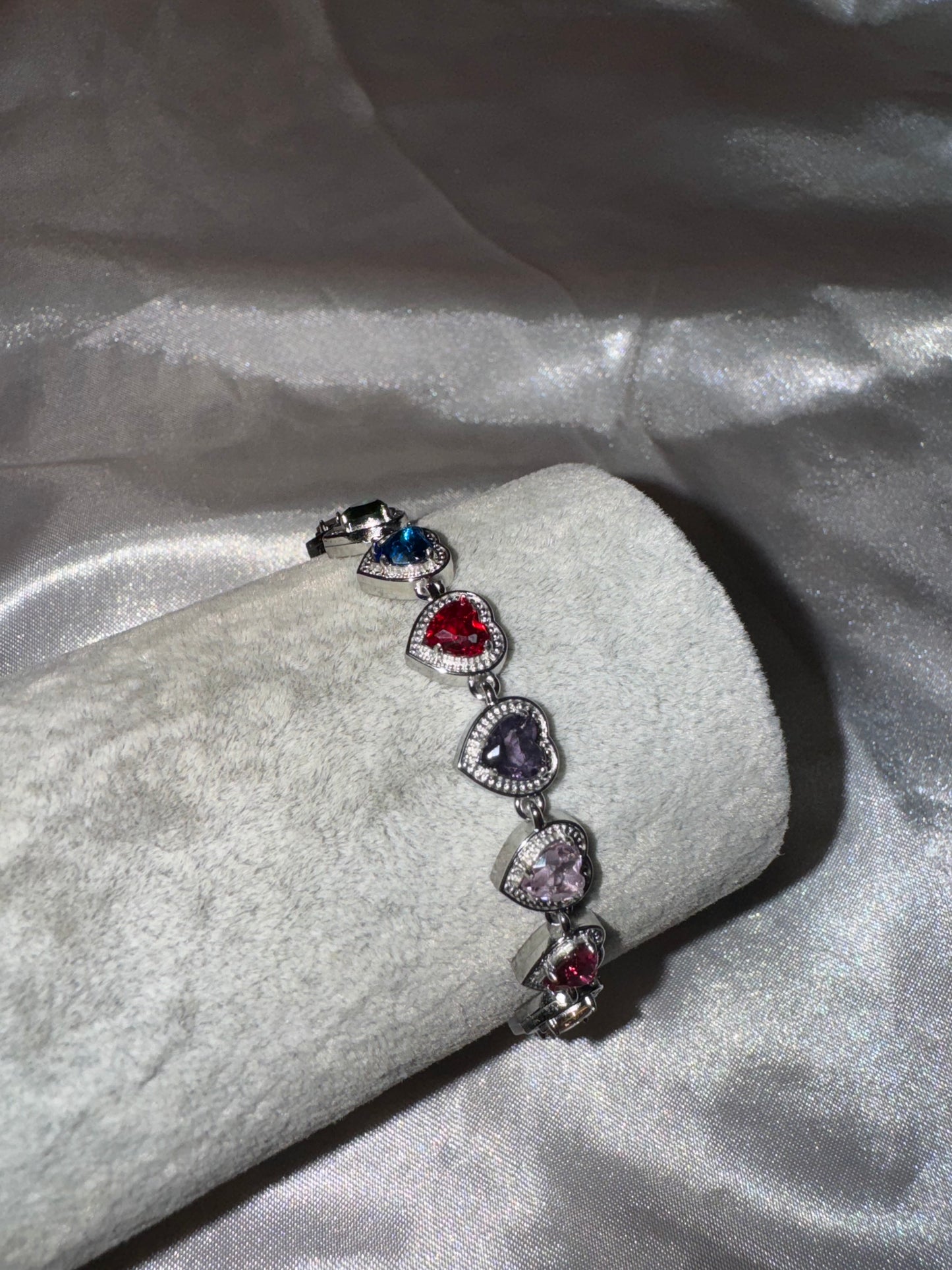 Bracelet cœur coloré