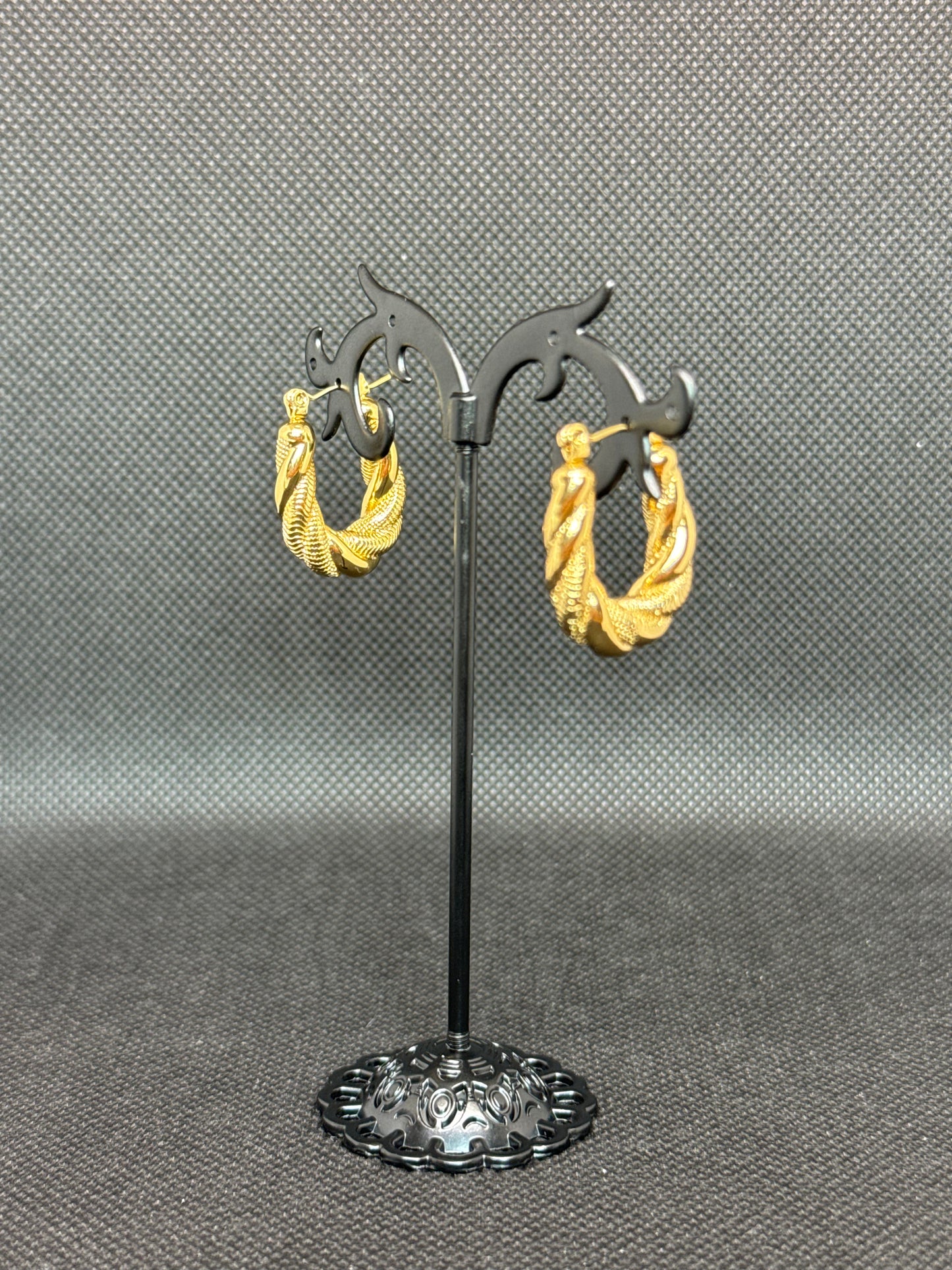 "Twisted Creole" earring