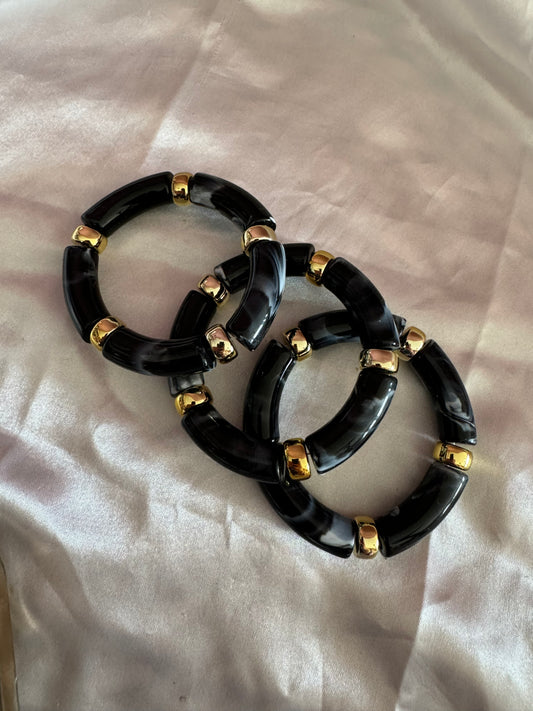 Lot de 3 bracelet couleur noir