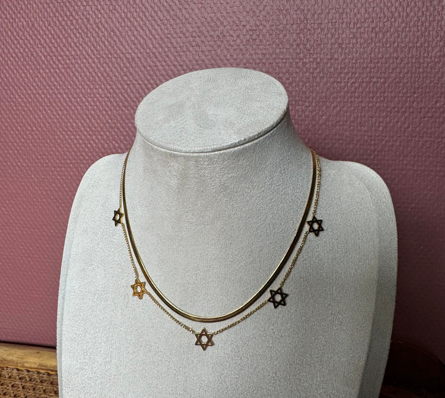 Collier Magen David breloque