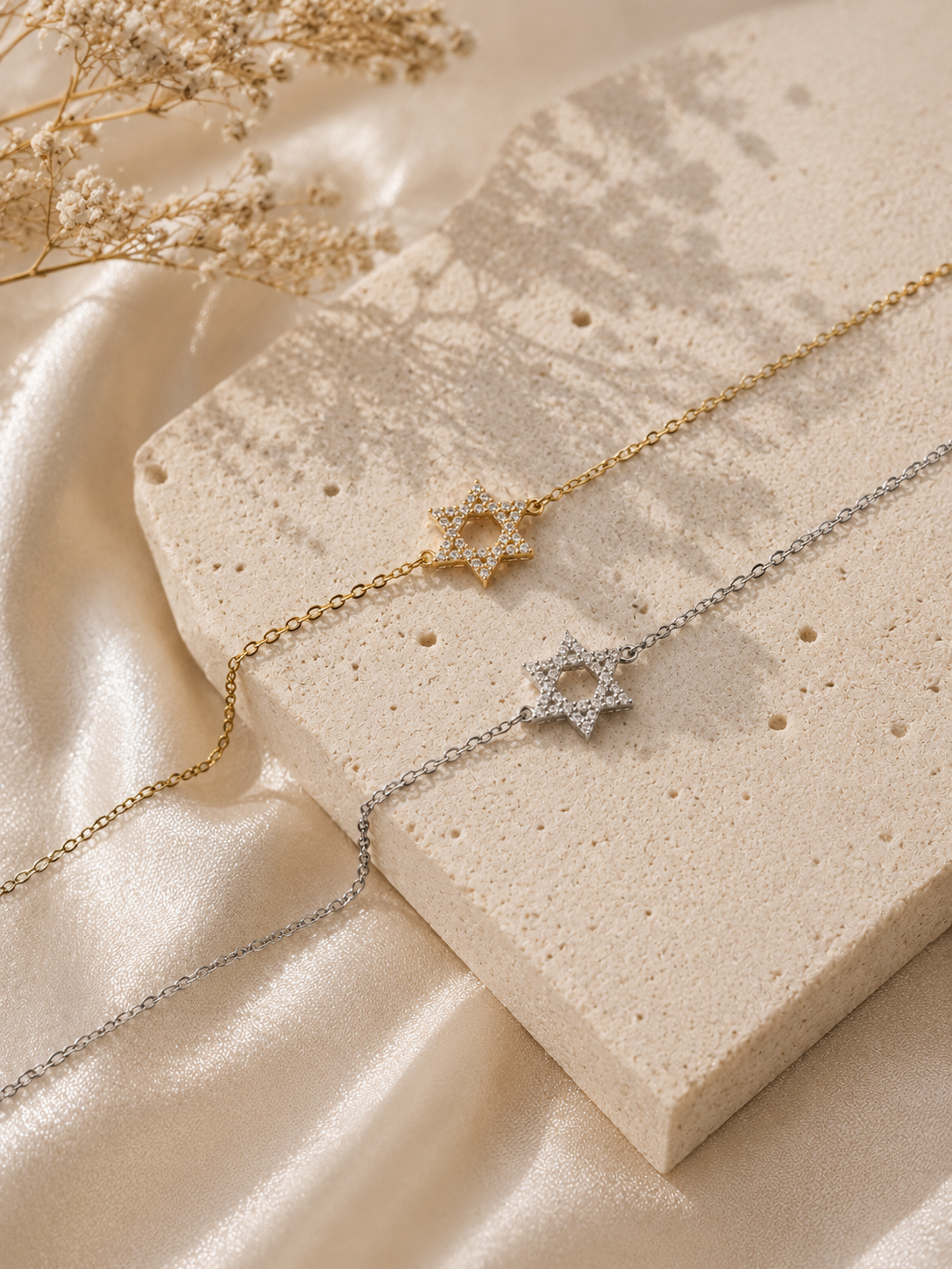 Bracelet Magen David strass