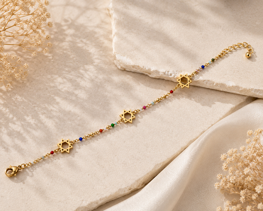 Bracelet de Cheville Magen David