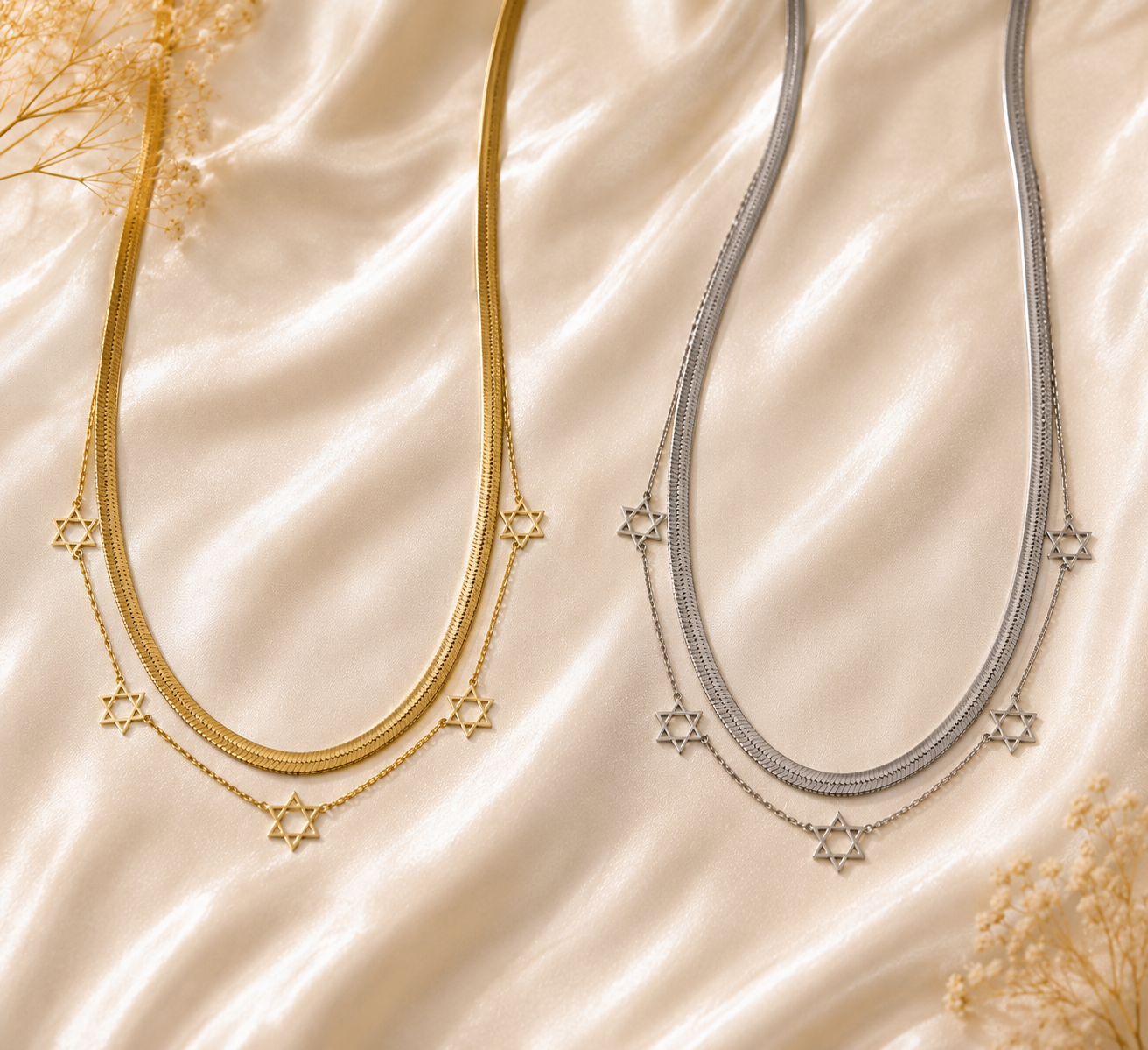 Collier Magen David breloque