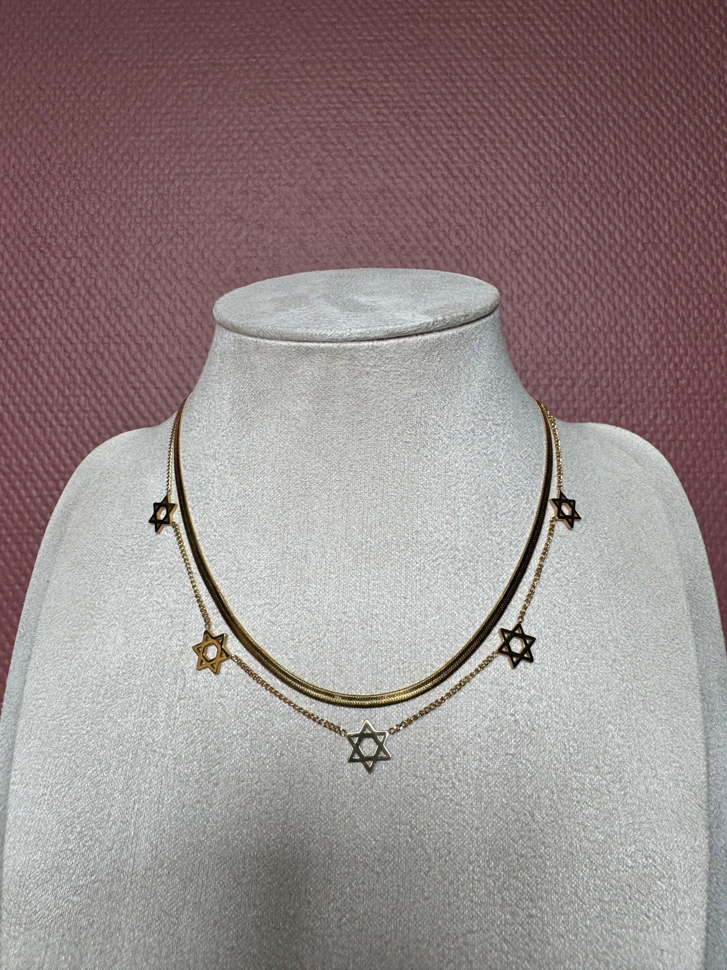 Collier Magen David breloque