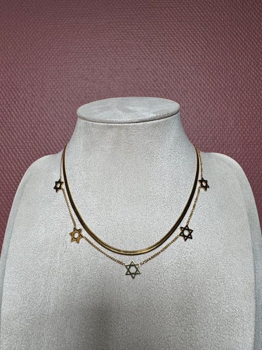 Collier Magen David breloque